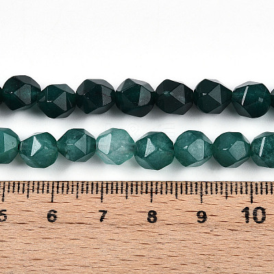 Dyed Natural White Jade Beads Strands G-T139-8mm-46E-1