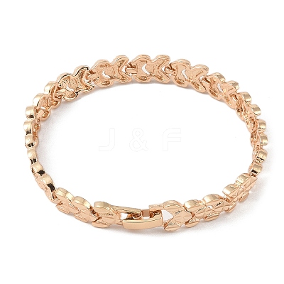 Brass Link Chain Bracelets for Women Men BJEW-P324-01J-KCG-1