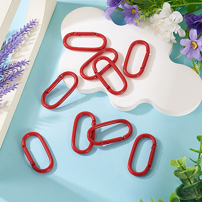 10Pcs Alloy Spring Gate Rings FIND-TA0009-25F-1