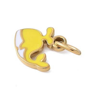 304 Stainless Steel Enamel Charms LS-STAS-G353-03G-05-1