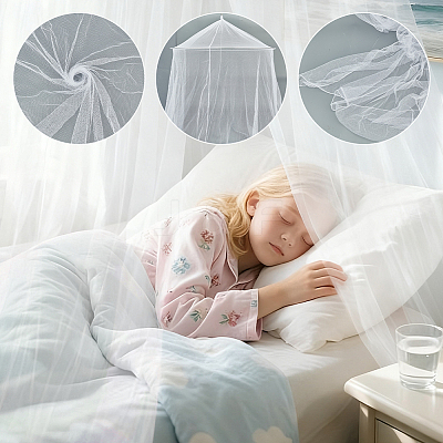 Polyester Gauze Bed Mosquito Net AJEW-WH0481-206B-1