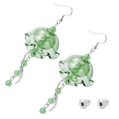 Brass Dangle Earring EJEW-TAC00022-1