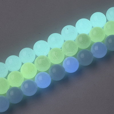 Synthetic Luminous Stone Beads Strands X-G-S200-08A-1