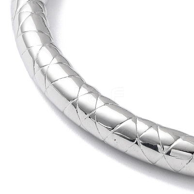 Non-Tarnish 304 Stainless Steel Grooved Bangles BJEW-G686-03P-1
