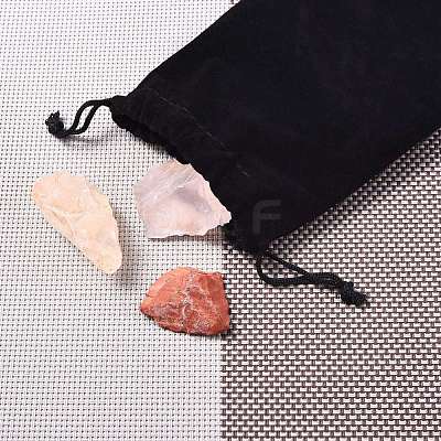 7Pcs 7 Style Natural Crystal Cabochons G-SZ0001-18-1