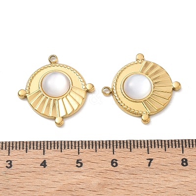 Natural Freshwater Shell Pendants SA-CBA11D7-17A-G-1