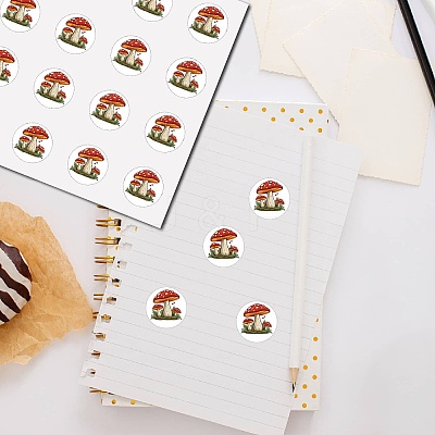 8Pcs Plastic Waterproof Self-Adhesive Picture Stickers DIY-WH0428-125-1