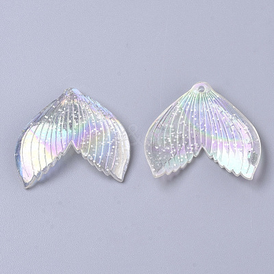 Transparent Acrylic Pendants X-MACR-S361-36A-1
