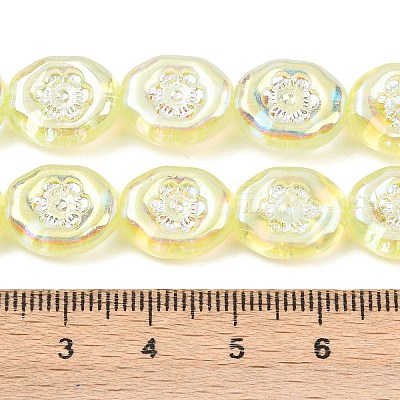 Czech Pressed Glass Beads GLAA-I061-44B-1