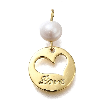 Brass Pendants KK-B132-11G-1