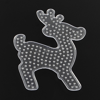 Christmas Reindeer/Stag ABC Plastic Pegboards used for 5x5mm DIY Fuse Beads X-DIY-Q009-25-1
