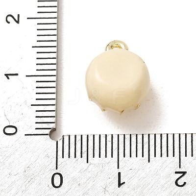 Brass Enamel Pendants KK-CBA260B-14E-G-1