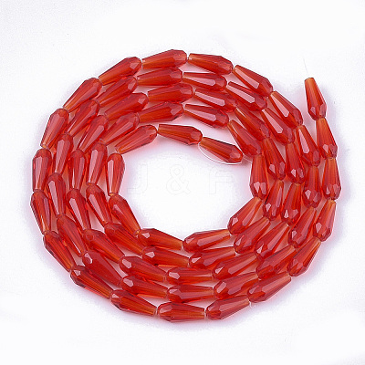 Transparent Glass Beads Strands GLAA-T009-004E-1
