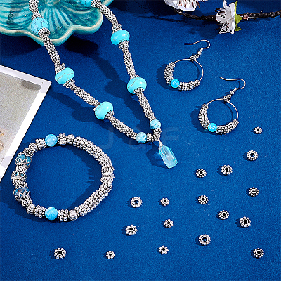 660Pcs 6 Styles Tibetan Style Beads TIBEB-PH0005-34-1