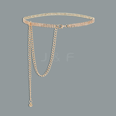 Iron Waist Body Chain AJEW-WH20022-58G-1