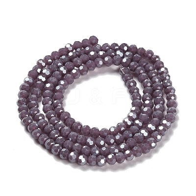 Electroplate Opaque Glass Beads Strands EGLA-A035-P3mm-A11-1