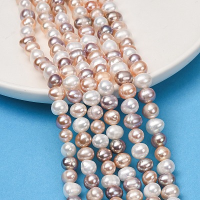 Natural Cultured Freshwater Pearl Beads Strands PA-CBABE82-14-1
