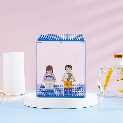 ABS Plastic Minifigure Display Cases AJEW-WH0014-07A-1