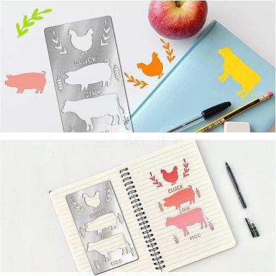 Stainless Steel Cutting Dies Stencils DIY-WH0242-231-1