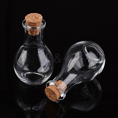 Glass Bottle for Bead Containers AJEW-H006-1-1