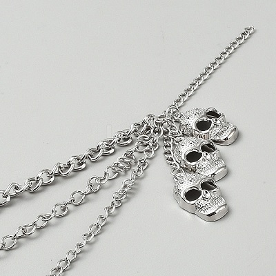 Alloy Multi-layer Boot Strap Chains DIY-WH0899-783-1