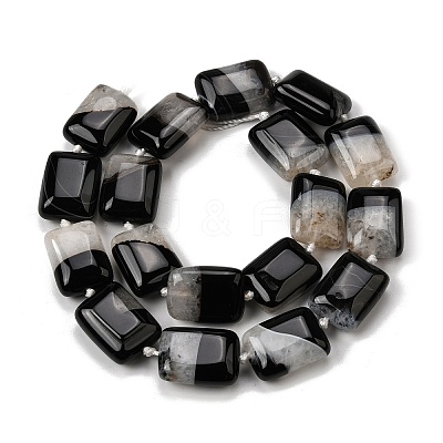 Natural Agate Beads Strands G-F820-Q01-01F-1