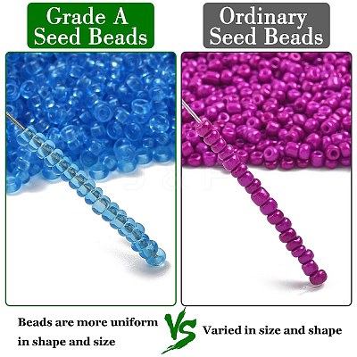 12/0 FGB Grade A Round Glass Seed Beads SEED-Q006-F15-1