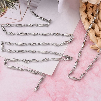 Tarnish Resistant 304 Stainless Steel Link Chains X-CHS-K001-83-1