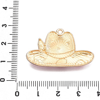 Rack Plating Alloy Enamel Pendants ENAM-N056-381KCG-02-1