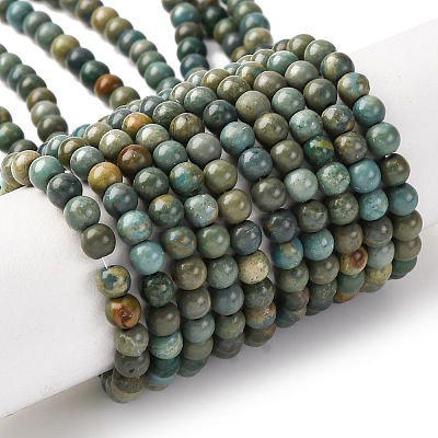 Natural Shoushan Jade Beads Strands G-L624-A01-4mm-1