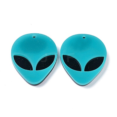 Opaque Acrylic Pendants X-MACR-P023-01C-1