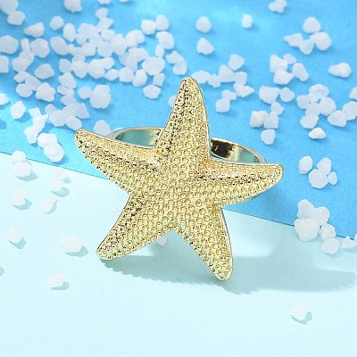Brass Cuff Finger Rings for Women RJEW-U033-09G-02-1