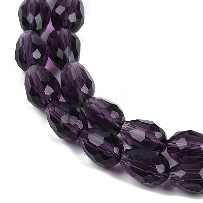 Transparent Glass Beads Strands EGLA-N013-T8mm-D06-1
