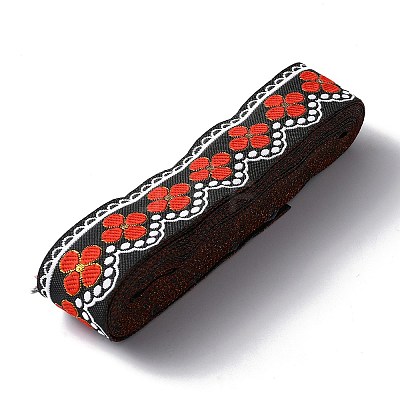 Ethnic Style Polyester Ribbon OCOR-WH0047-38E-1