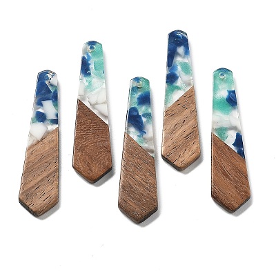 Resin and Walnut Pendants FIND-R051-06-1
