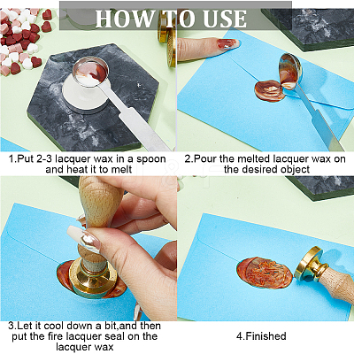 1 Bag Heart Sealing Wax Particles DIY-CP0009-37-1