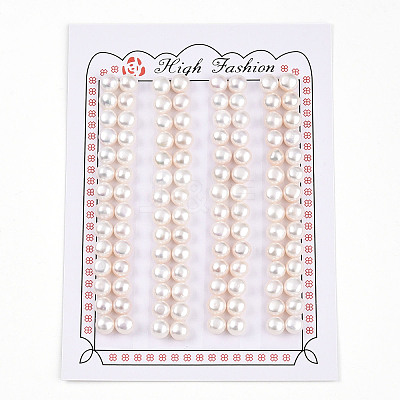 Grade 3A Natural Cultured Freshwater Pearl Beads PEAR-N018-3A-6065A-1