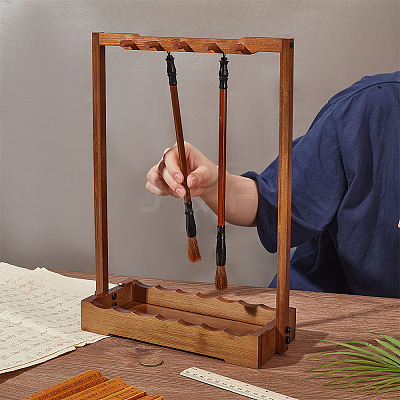 Wood Chinese Calligraphy Brushes Pen FIND-WH0152-690-1