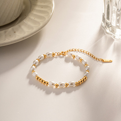 304 Stainless Steel Round Beaded Bracelets VG5654-1