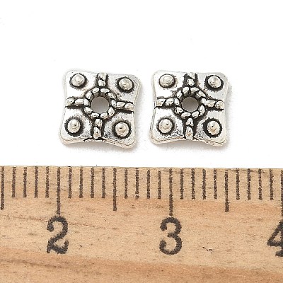 Tibetan Style Alloy Bead Caps TIBE-P003-74AS-1