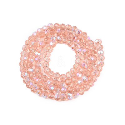 Electroplate Glass Beads Strands EGLA-A044-T3mm-L21-1
