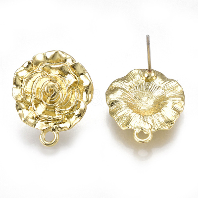 Alloy Stud Earring Findings PALLOY-S121-61-1