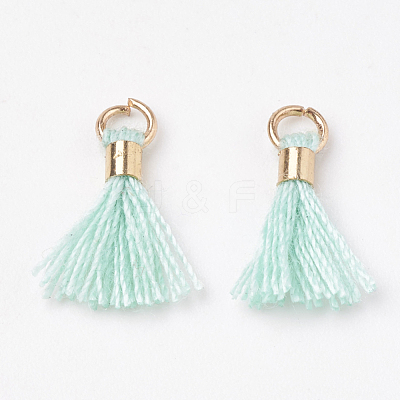 Polycotton(Polyester Cotton) Tassel Pendant Decorations FIND-S275-16G-1
