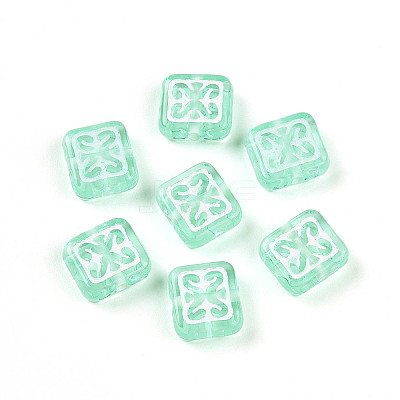 Transparent Acrylic Beads TACR-T028-53-1