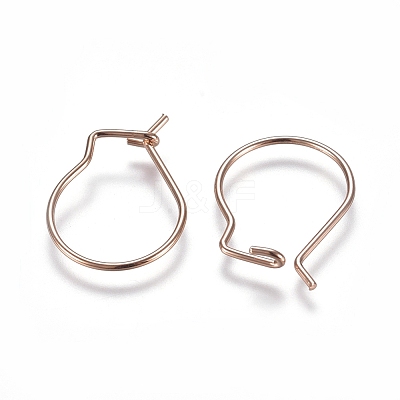 304 Stainless Steel Earring Findings STAS-E484-65RG-1