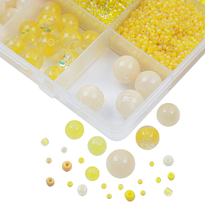 DIY 18 Style Resin & Acrylic Beads Jewelry Making Finding Kit DIY-NB0012-04A-1