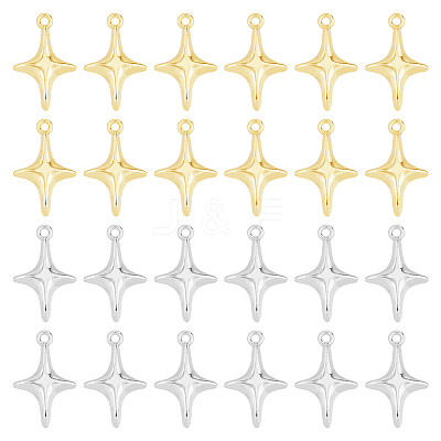 48Pcs 2 Colors Alloy Pendants FIND-DC0005-54-1
