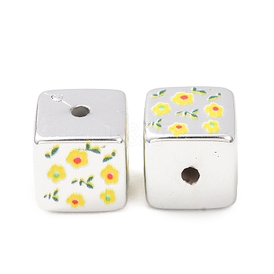 Printed Plating Acrylic Beads AC-CBA655C-17H-1