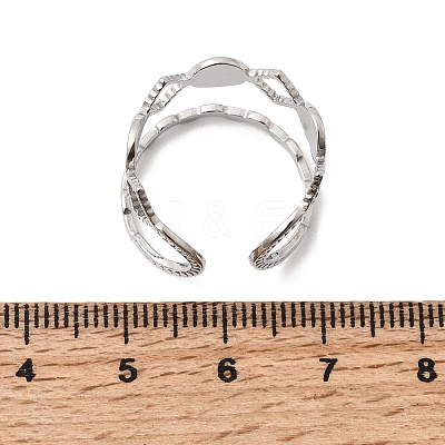 304 Stainless Steel Ring Components RJEW-P188-01C-P-1