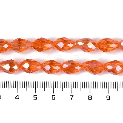 Transparent Electroplate Glass Beads Strands LS-EGLA-N013-T6mm-B09-1